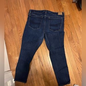 American eagle skinny jeans size 16 short dark wash